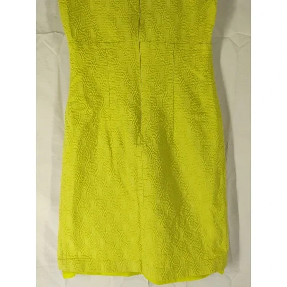 Madison Leigh Women's Size 8 Yellowish Green Sleeveless Dress Mid Length - Picture 8 of 10